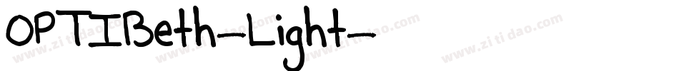 OPTIBeth-Light字体转换