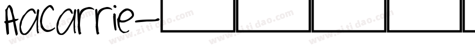 AaCarrie字体转换