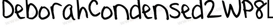DeborahCondensed-2WP8字体转换
