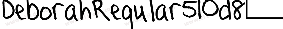 DeborahRegular-51Od8字体转换