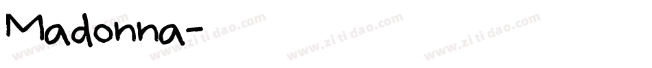Madonna字体转换