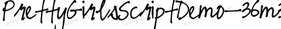 PrettyGirlsScriptDemo-36m3字体转换 PrettyGirlsScriptDemo-36m3字体转换