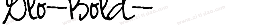 Glo-Bold字体转换