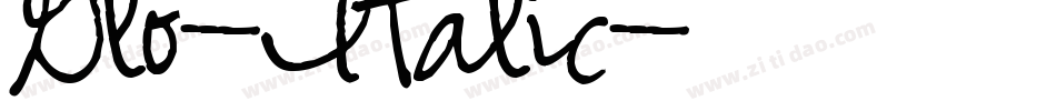 Glo-Italic字体转换