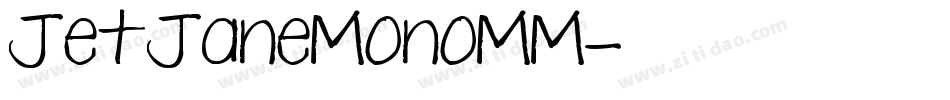 JetJaneMonoMM字体转换
