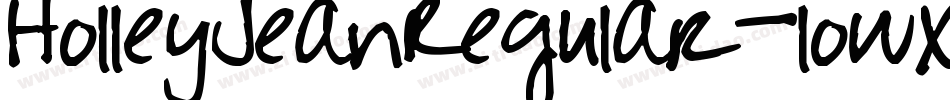 HolleyJeanRegular-lowX字体转换