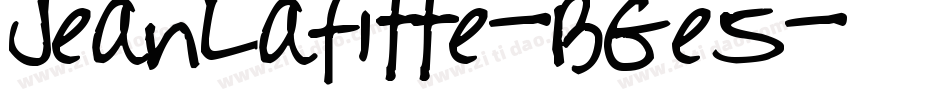 JeanLafitte-BGe5字体转换