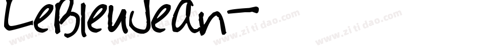 LeBleuJean字体转换