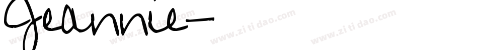 Jeannie字体转换