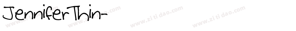 JenniferThin字体转换