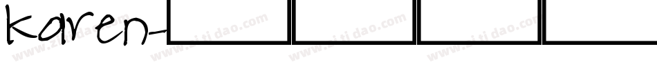 karen字体转换