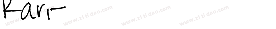 Kari字体转换