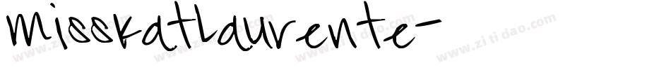 MissKatLaurente字体转换
