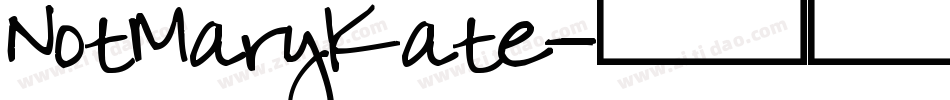 NotMaryKate字体转换