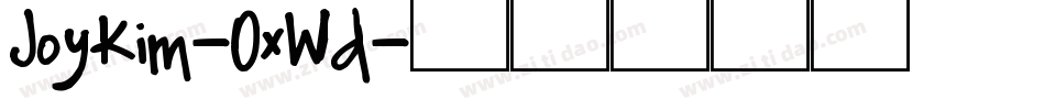 JoyKim-OxWd字体转换
