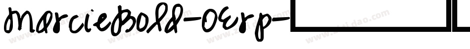 MarcieBold-OErp字体转换