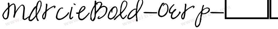 MarcieBold-OErp字体转换