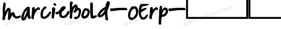 MarcieBold-OErp字体转换