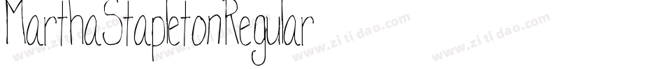 Martha_Stapleton-Regular字体转换