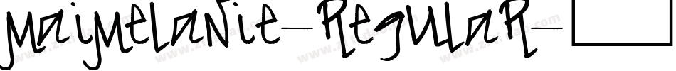 MaiMelanie-Regular字体转换
