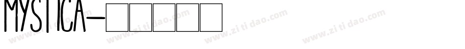 mystica字体转换
