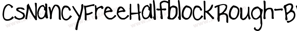 CsNancyFreeHalfblockRough-BW0g5字体转换