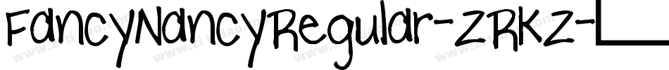 FancyNancyRegular-ZRKZ字体转换