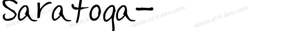 Saratoga字体转换