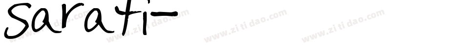 sarati字体转换