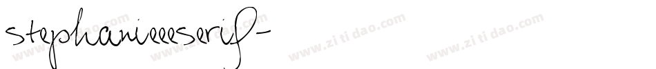 stephanieeeserif字体转换