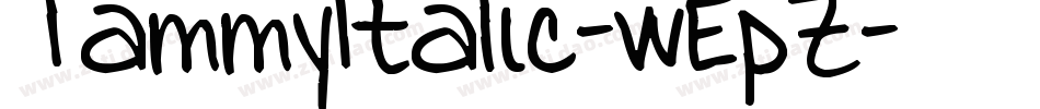 TammyItalic-wEpZ字体转换