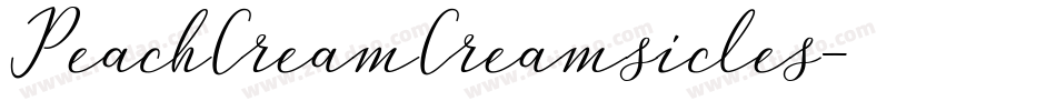 PeachCreamCreamsicles字体转换