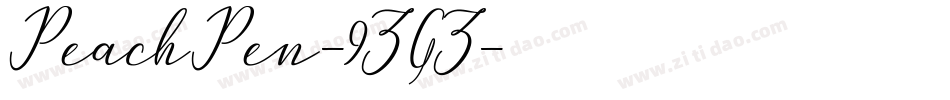 PeachPen-9ZGZ字体转换