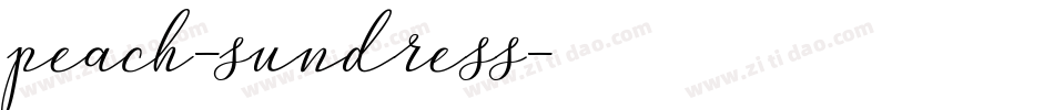 peach-sundress字体转换