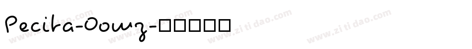 Pecita-0owz字体转换