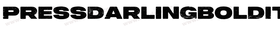 PressDarlingBoldItalic-0EEP字体转换 PressDarlingBoldItalic-0EEP字体转换