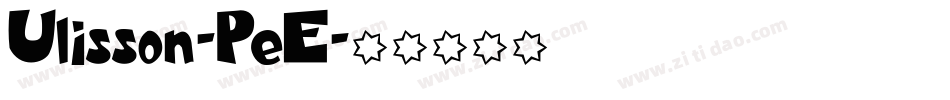 Ulisson-PeE字体转换