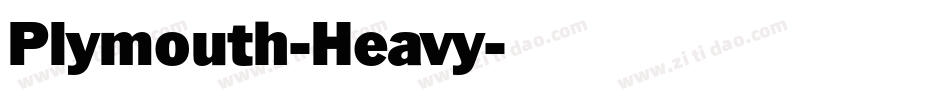 Plymouth-Heavy字体转换