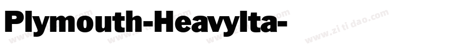 Plymouth-HeavyIta字体转换