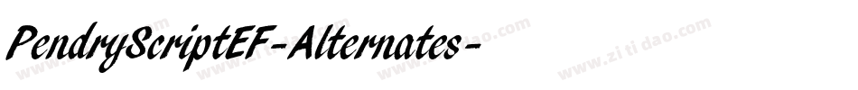 PendryScriptEF-Alternates字体转换