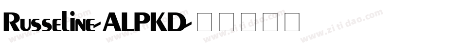 Russeline-ALPKD字体转换
