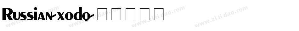 Russian-xodq字体转换