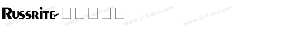Russrite字体转换