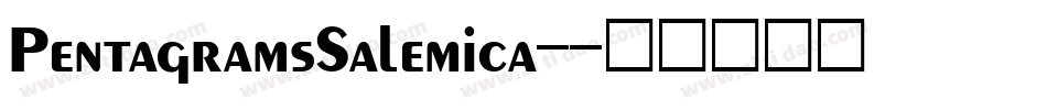 PentagramsSalemica-字体转换