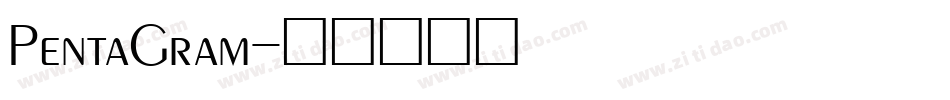 PentaGram字体转换