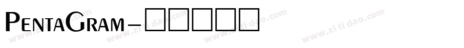 PentaGram字体转换