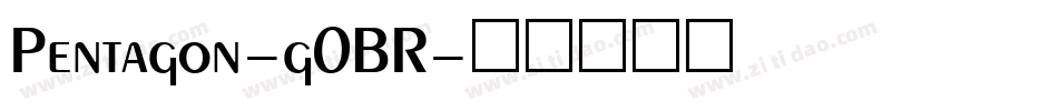 Pentagon-g0BR字体转换