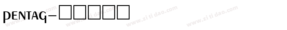pentag字体转换