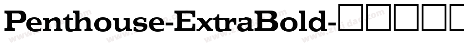 Penthouse-ExtraBold字体转换