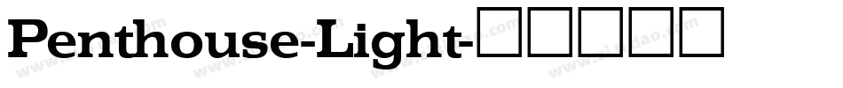Penthouse-Light字体转换